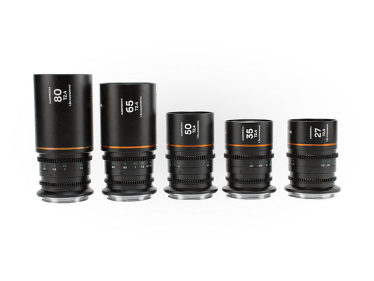 Laowa Nanomorph 5 Lens Kit - 27/35/50/65/80mm (Amber) - RF Mount