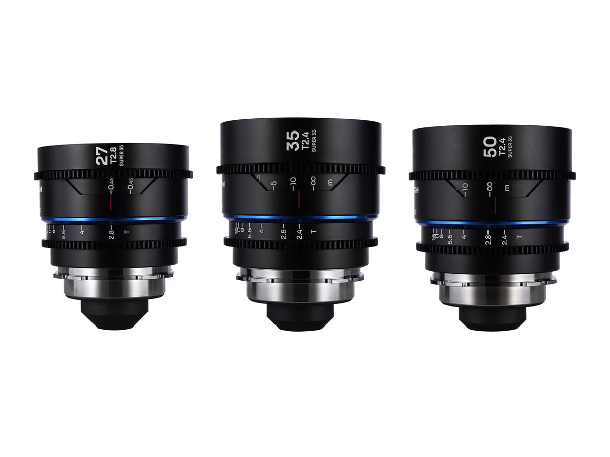 Laowa Nanomorph 3 Lens Kit - 27/35/50mm (Blue) - PL/EF Mount