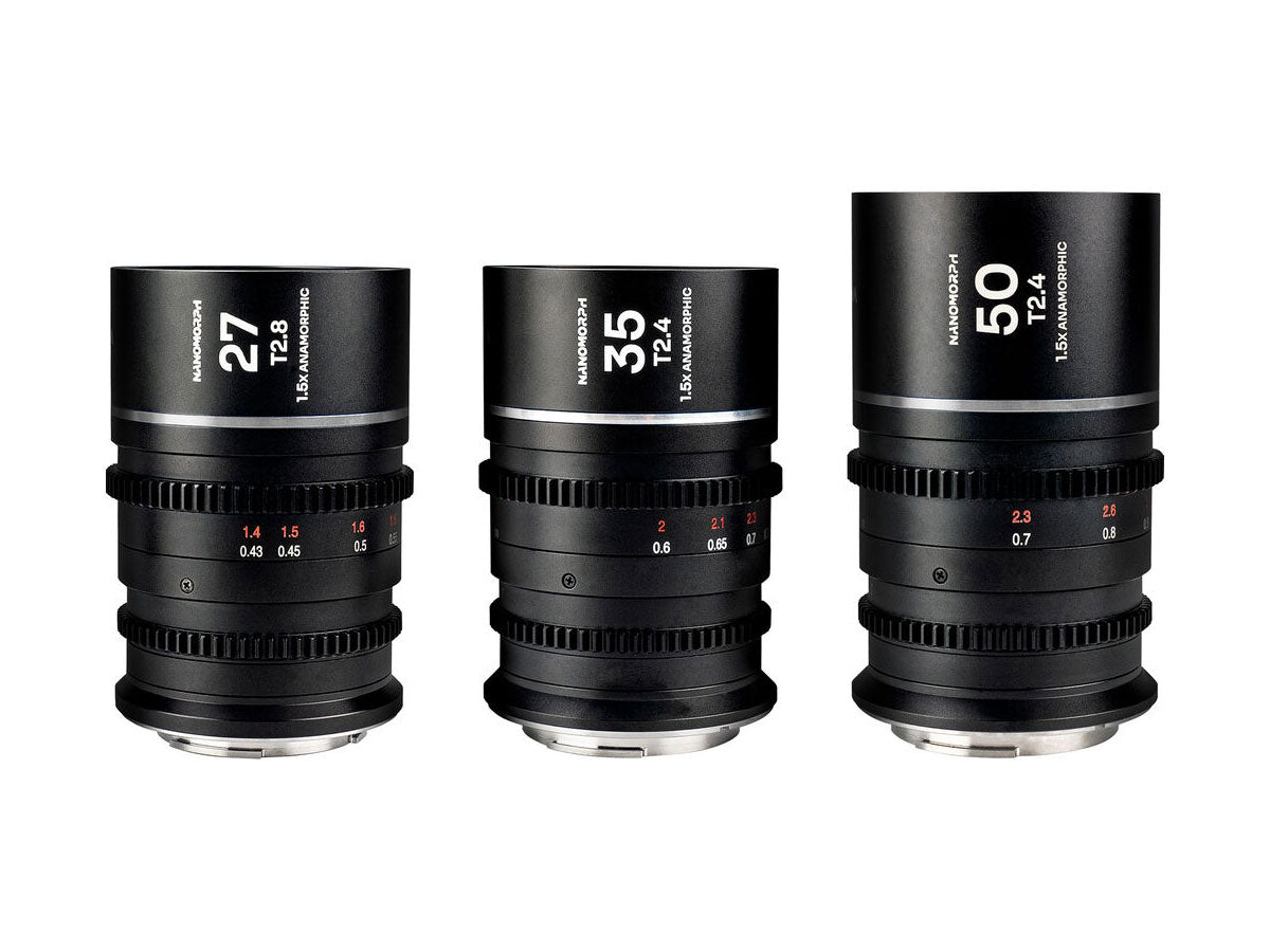 Laowa Nanomorph 3 Lens Kit - 27/35/50mm (Silver) - Sony E Mount