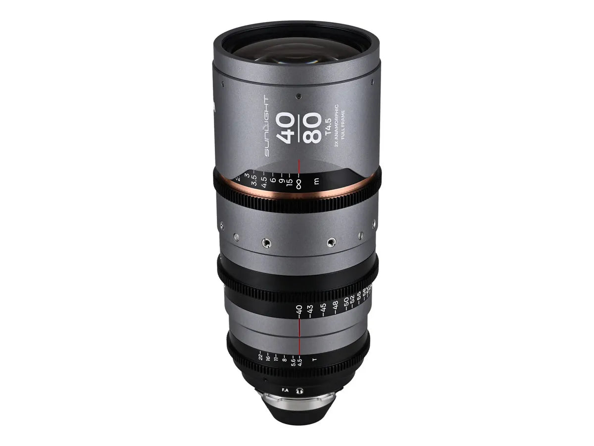 Laowa Sunlight 40-80mm T4.5 2x FF Anamorphic Zoom - PL Mount (Amber)