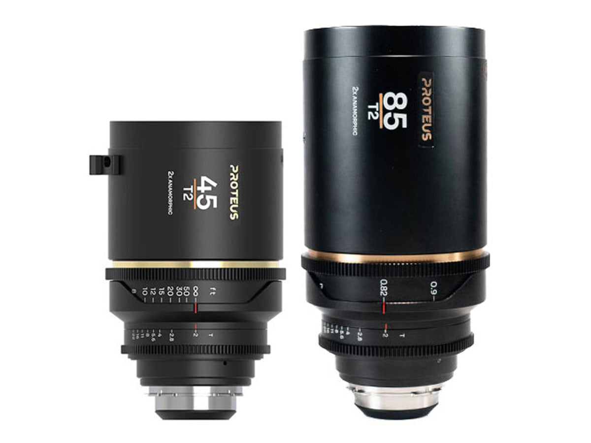 Laowa Proteus 45mm/85mm T2 2X Anamorphic Lens Bundle (Amber) - PL Mount