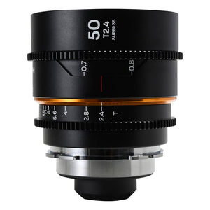 Laowa Nanomorph 50mm T2.4 1.5X S35 Lens (Amber) - PL/EF Mount