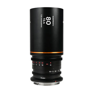 Laowa Nanomorph 80mm T2.4 1.5X S35 - RF Mount (Amber)