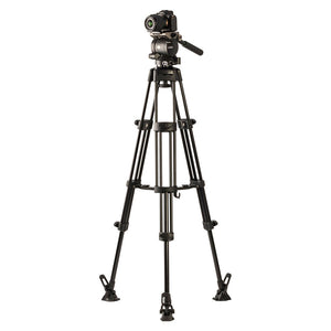 Libec HS-150M Tripod System (W/ H15 Head, Mid-Level Spreader & Case)