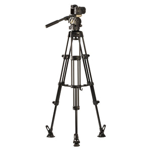 Libec HS-150M Tripod System (W/ H15 Head, Mid-Level Spreader & Case)