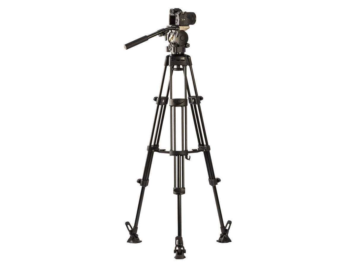 Libec HS-150M Tripod System (W/ H15 Head, Mid-Level Spreader & Case)