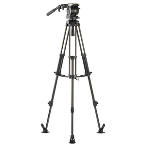 Libec HS-150MC Tripod System (W/ H15 Head, Mid-Level Spreader & Case)