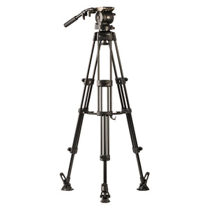 Libec HS-150M Tripod System (W/ H15 Head, Mid-Level Spreader & Case)
