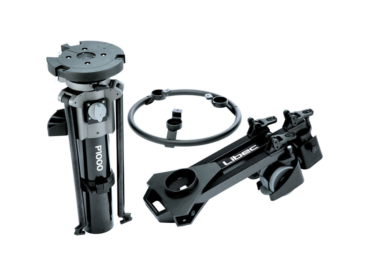 Libec QD-10PD Pedestal System with QH1 Head, P1000 Pedestal Column & DL-15B Dolly
