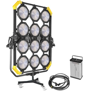 Lightstar LUXED-P12 Full Colour LED Spotlight/Spacelight (1920W) w/ Lumen Radio - In Flight Case