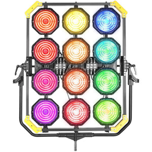 Lightstar LUXED-P12 Full Colour LED Spotlight/Spacelight (1920W) w/ Lumen Radio - In Flight Case