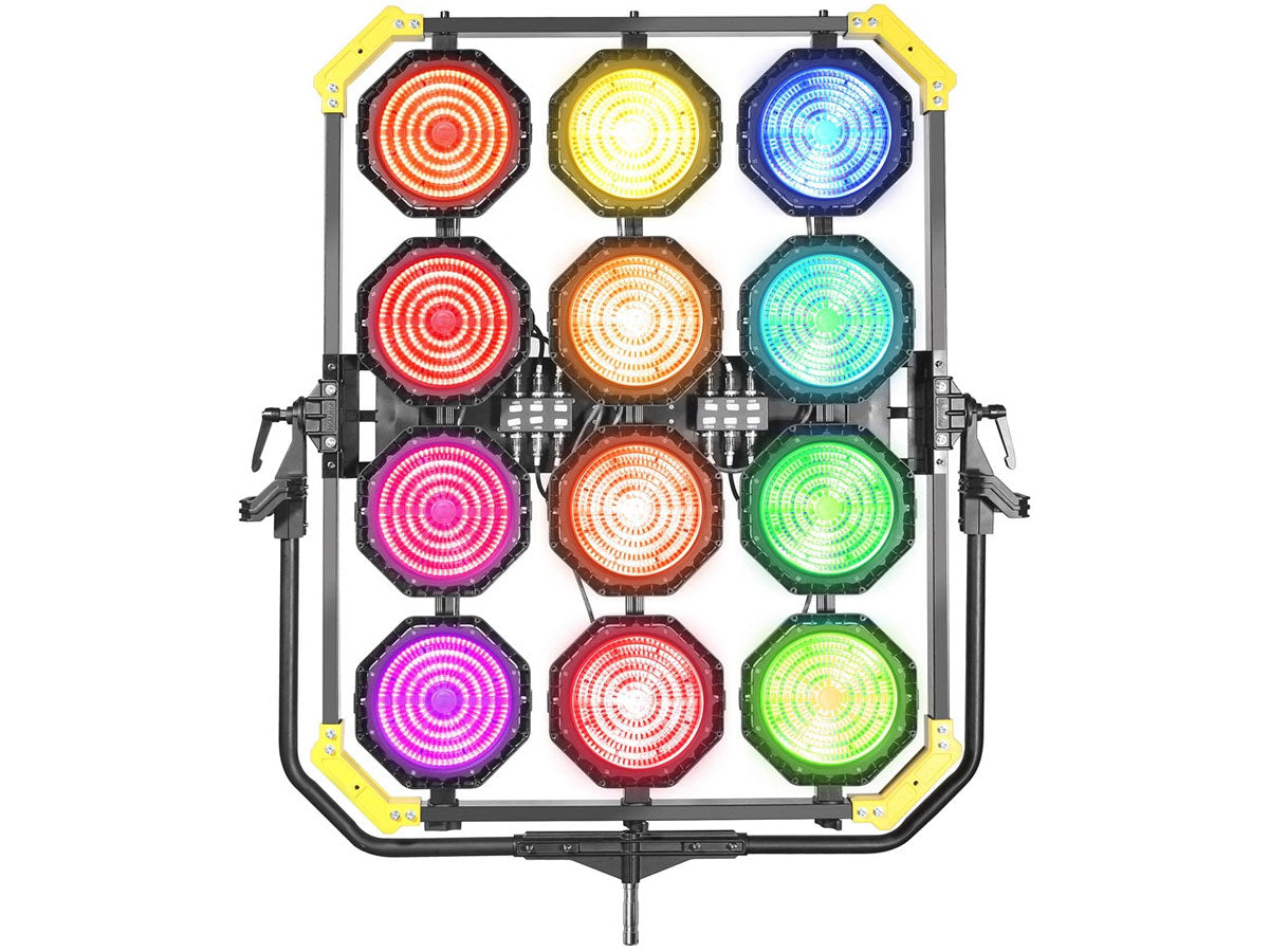 Lightstar LUXED-P12 Full Colour LED Spotlight/Spacelight (1920W) w/ Lumen Radio - In Flight Case
