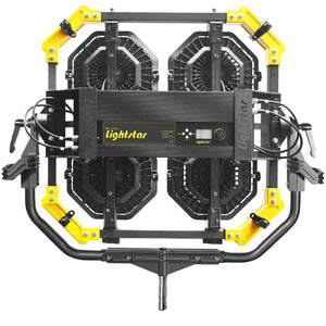 Lightstar LUXED-P4 Full Colour LED Spotlight/Spacelight (640W) w/ Lumen Radio - In Flight Case