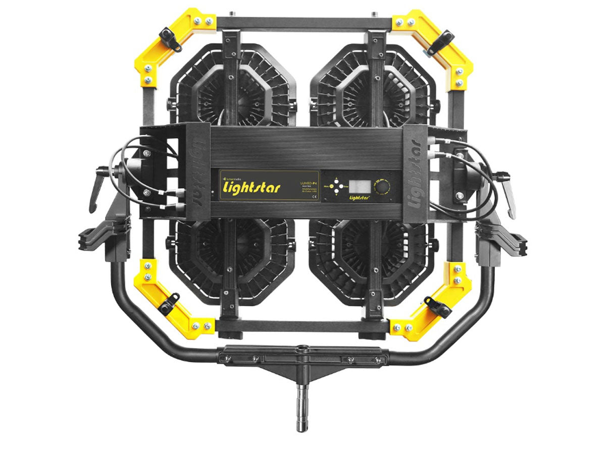 Lightstar LUXED-P4 Full Colour LED Spotlight/Spacelight (640W) w/ Lumen Radio - In Flight Case