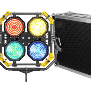 Lightstar LUXED-P4 Full Colour LED Spotlight/Spacelight (640W) w/ Lumen Radio - In Flight Case