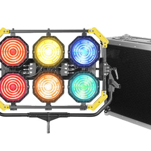 Lightstar LUXED-P6 Full Colour LED Spotlight/Spacelight (960W) w/ Lumen Radio - In Flight Case