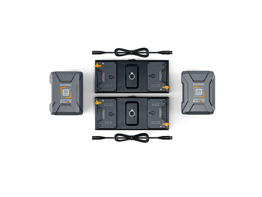 Litepanels 2x 26V 240Wh Battery set for Dual Array Light Kit - Gold Mount Plus