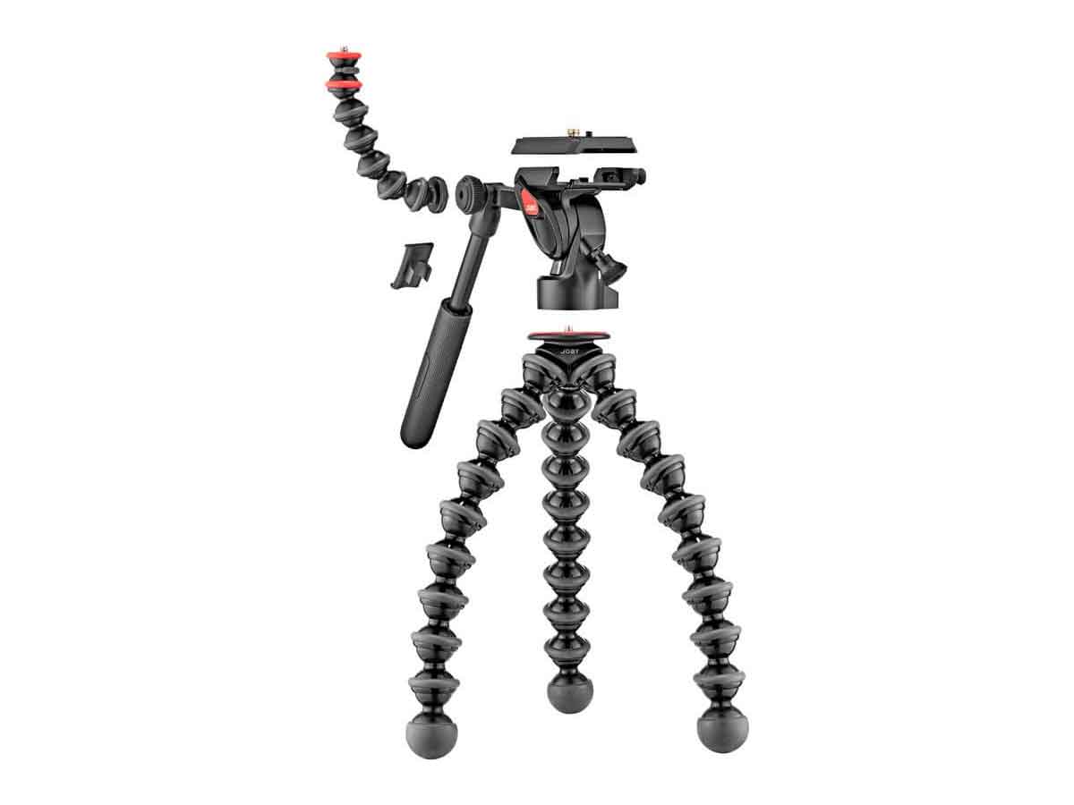 Joby Gorillapod 5K Video Pro Fluid Dampened Video Head paired with GorillaPod 5K Stand