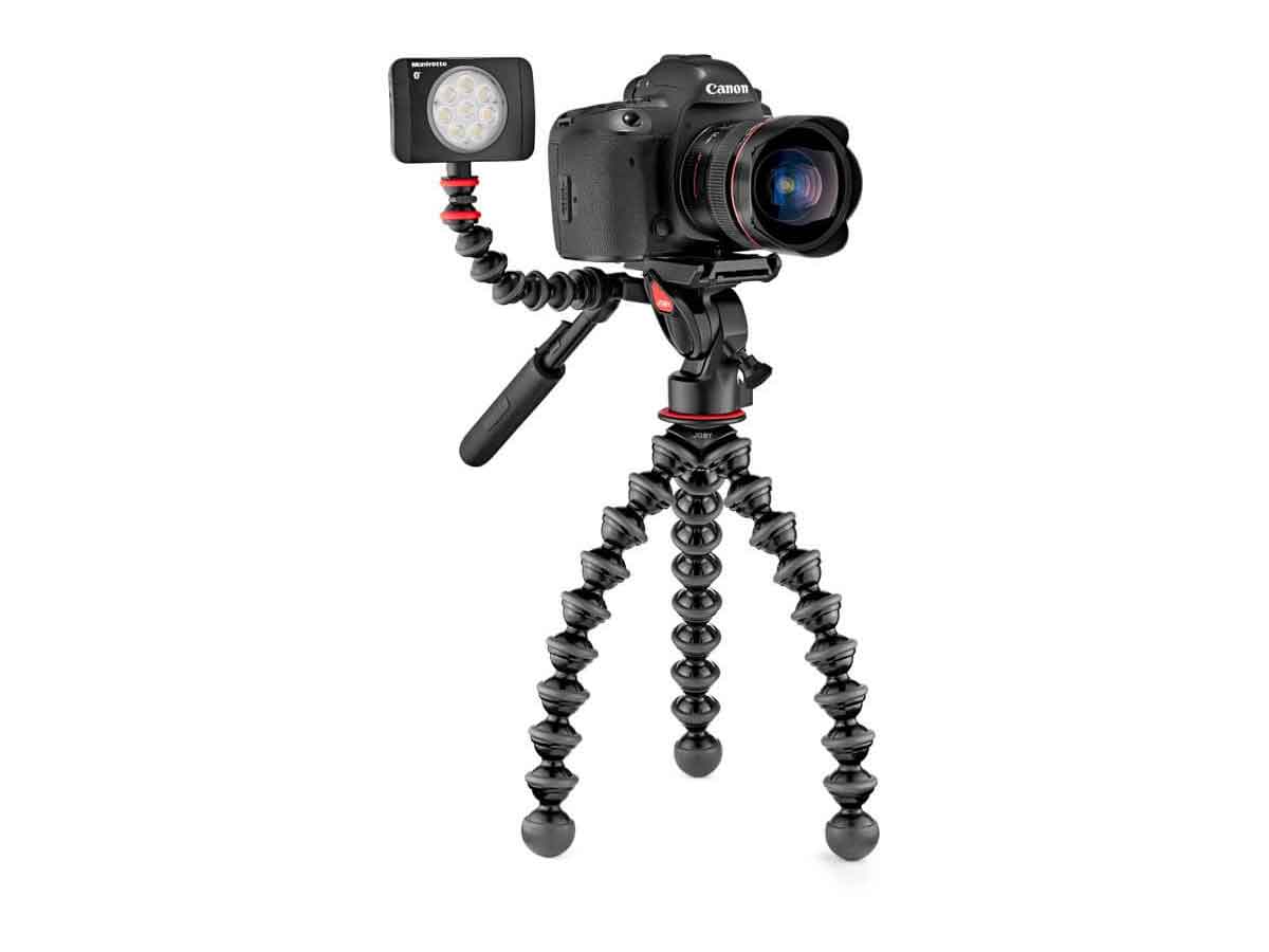 Joby Gorillapod 5K Video Pro Fluid Dampened Video Head paired with GorillaPod 5K Stand