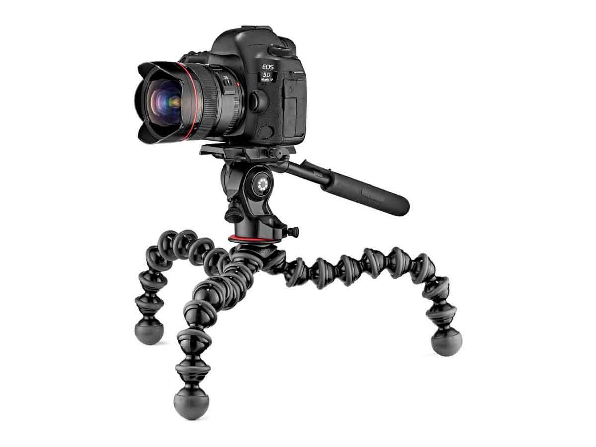Joby Gorillapod 5K Video Pro Fluid Dampened Video Head paired with GorillaPod 5K Stand