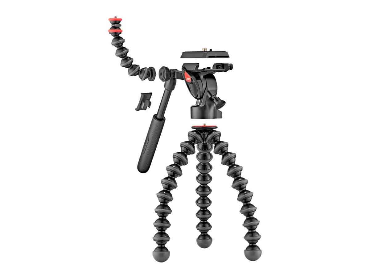 Joby Gorillapod 3K Video Pro Fluid Dampened Video Head paired with GorillaPod 3K Stand