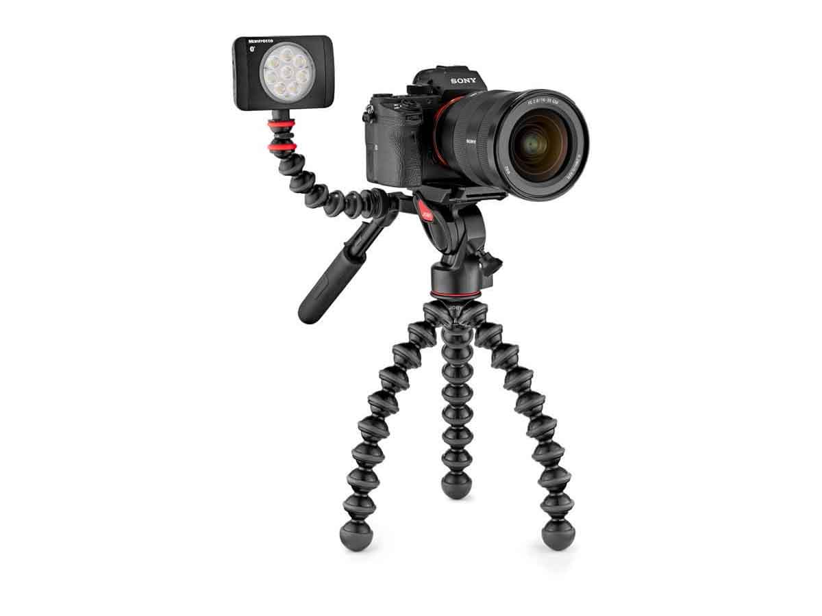 Joby Gorillapod 3K Video Pro Fluid Dampened Video Head paired with GorillaPod 3K Stand