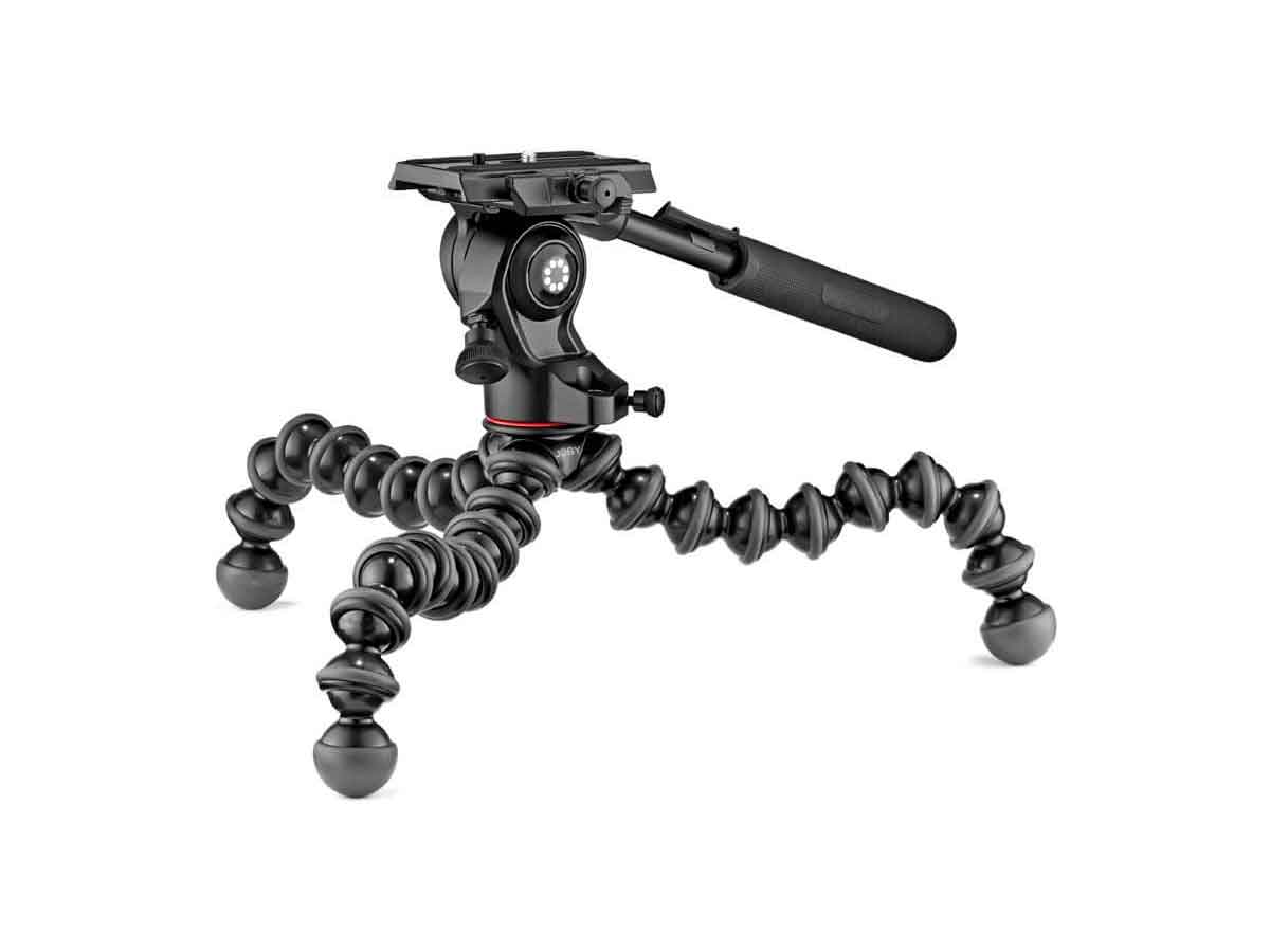 Joby Gorillapod 3K Video Pro Fluid Dampened Video Head paired with GorillaPod 3K Stand