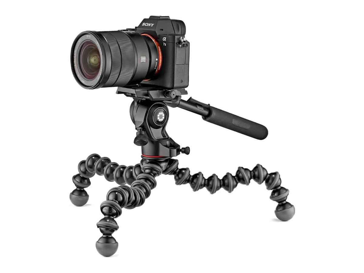 Joby Gorillapod 3K Video Pro Fluid Dampened Video Head paired with GorillaPod 3K Stand