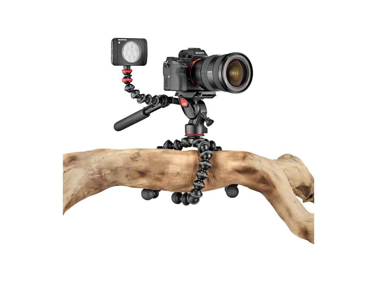 Joby Gorillapod 3K Video Pro Fluid Dampened Video Head paired with GorillaPod 3K Stand