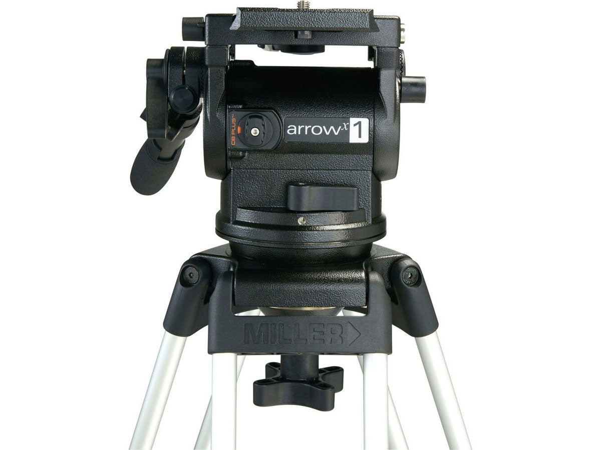 Miller ArrowX 1 Sprinter II 1 Stage Alloy Tripod (w/Ground Spreader, Pan Handle and Softcase)