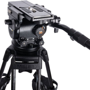 Miller ArrowX 1 Sprinter II 1 Stage Alloy Tripod (w/Ground Spreader, Pan Handle and Softcase)