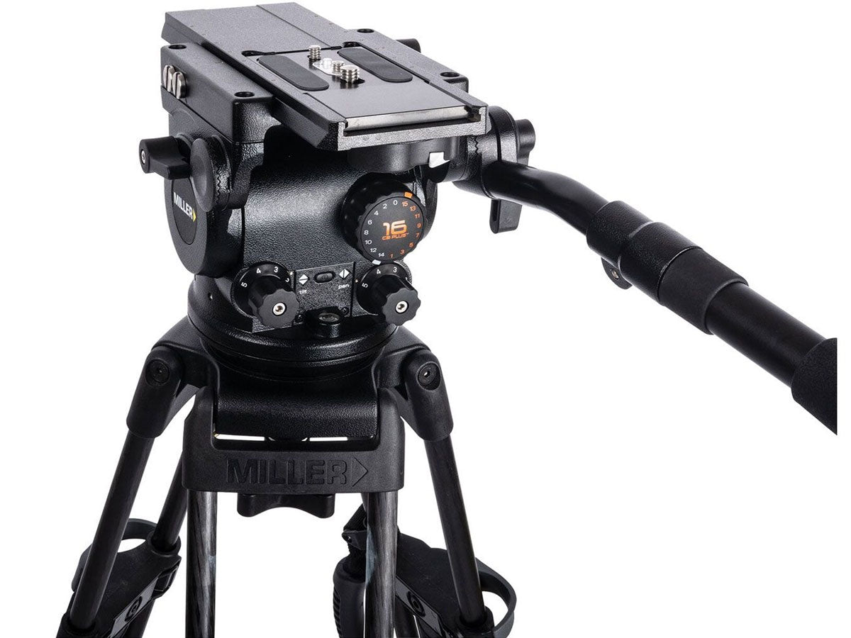 Miller ArrowX 1 Sprinter II 1 Stage Alloy Tripod (w/Ground Spreader, Pan Handle and Softcase)
