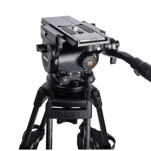 Miller ArrowX 1 Sprinter II 1 Stage Alloy Tripod (w/Mid-Level Spreader, Rubber Feet, Pan Handle and Softcase)