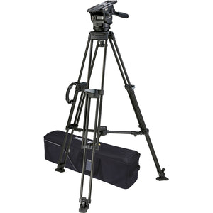 Miller ArrowX 1 Sprinter II 1 Stage Alloy Tripod (w/Mid-Level Spreader, Rubber Feet, Pan Handle and Softcase)