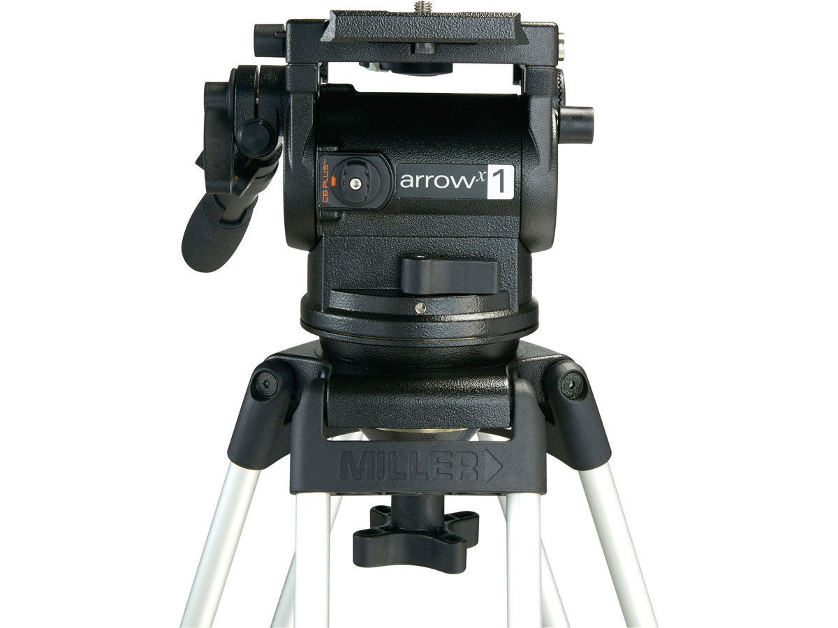 Miller ArrowX 1 Sprinter II 2 Stage Alloy Tripod (w/Ground Spreader, Pan Handle and Softcase)