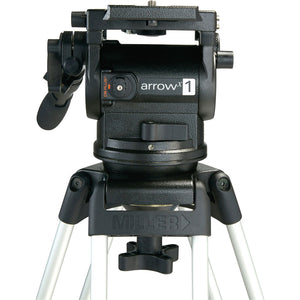 Miller ArrowX 1 Sprinter II 2 Stage Alloy Tripod (w/Mid-Level Spreader, Rubber Feet, Pan Handle and Softcase)
