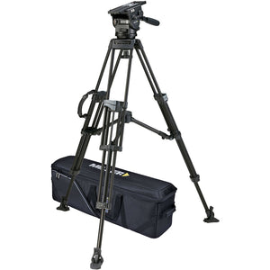 Miller ArrowX 1 Sprinter II 2 Stage Alloy Tripod (w/Mid-Level Spreader, Rubber Feet, Pan Handle and Softcase)