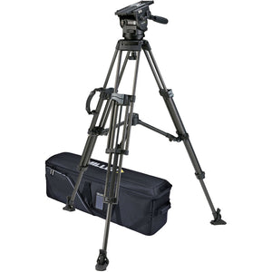 Miller ArrowX 1 Sprinter II 2 Stage Carbon Fibre Tripod (w/Mid-Level Spreader, Pan Handle, Rubber Feet and Softcase)