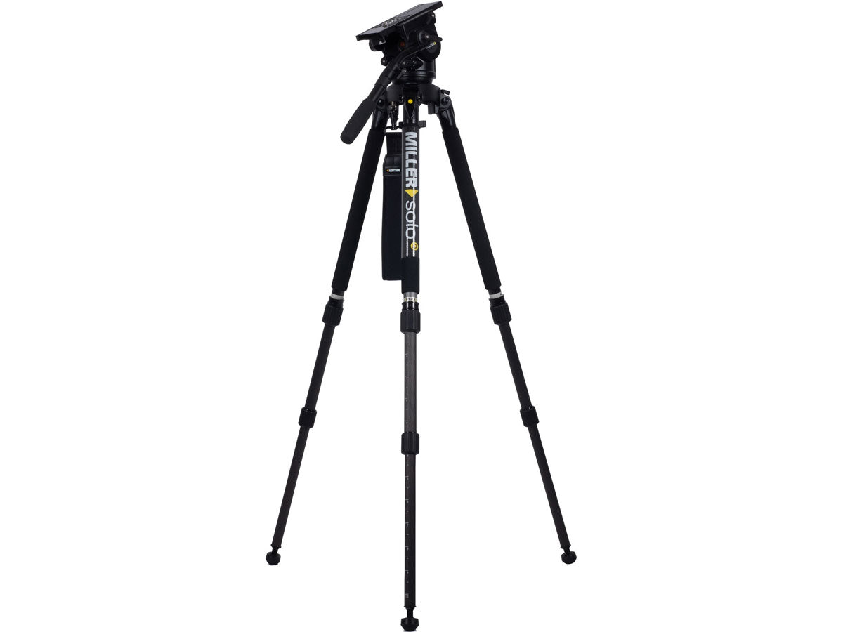 Miller ArrowX 1 Solo-Q 100 2 Stage Carbon Fibre Tripod (W/Pan Handle, Strap and Softcase)