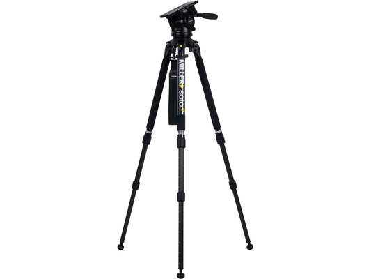Miller ArrowX 1 Solo-Q 100 2 Stage Carbon Fibre Tripod (W/Pan Handle, Strap and Softcase)