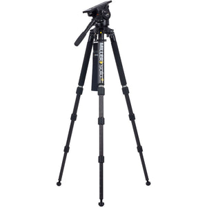 Miller ArrowX 1 Solo-Q 100 3 Stage Carbon Fibre Tripod (w/Pan Handle, Strap and Softcase)