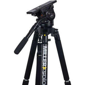 Miller ArrowX 1 Solo-Q 100 3 Stage Carbon Fibre Tripod (w/Pan Handle, Strap and Softcase)