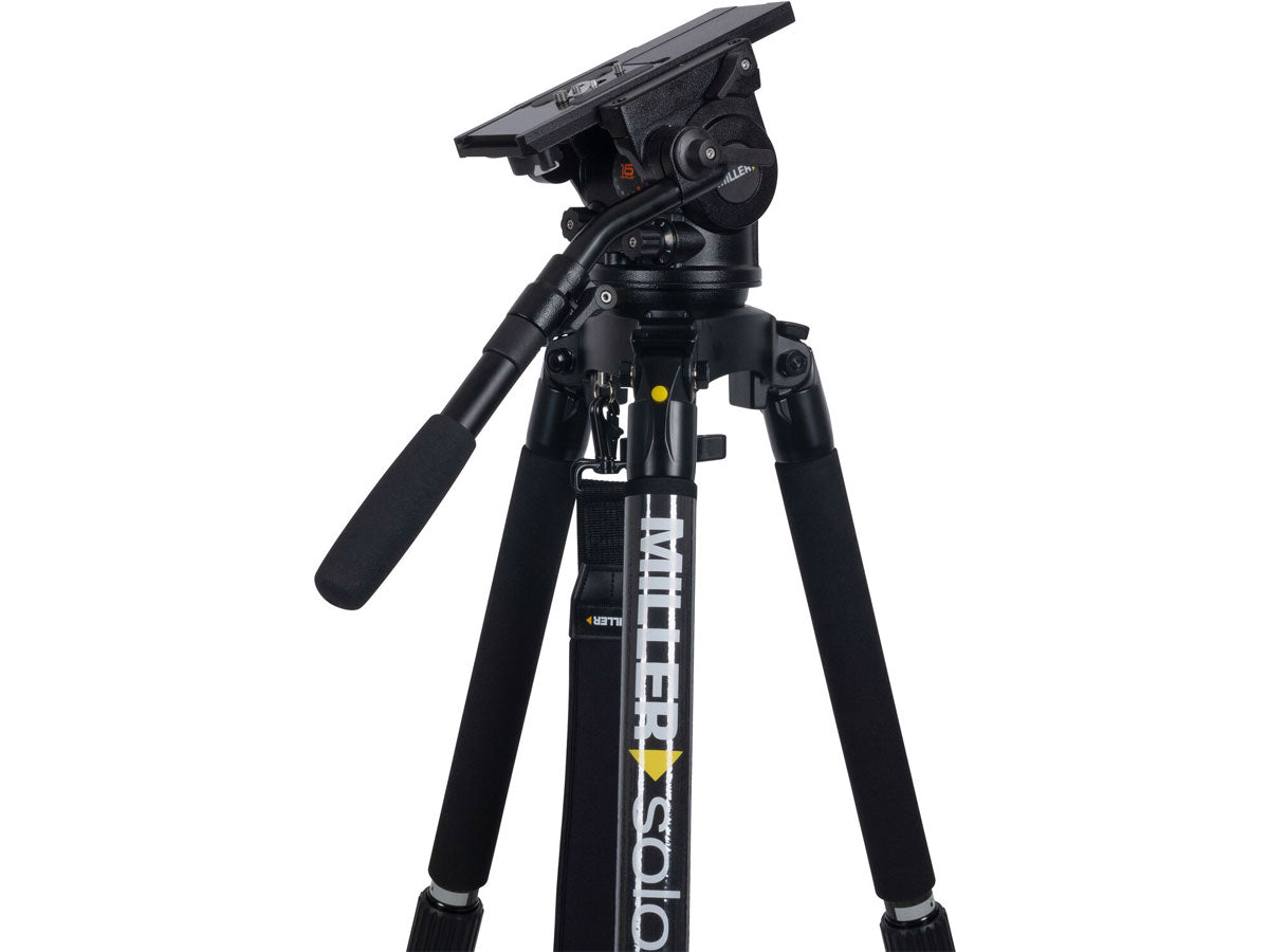 Miller ArrowX 1 Solo-Q 100 3 Stage Carbon Fibre Tripod (w/Pan Handle, Strap and Softcase)