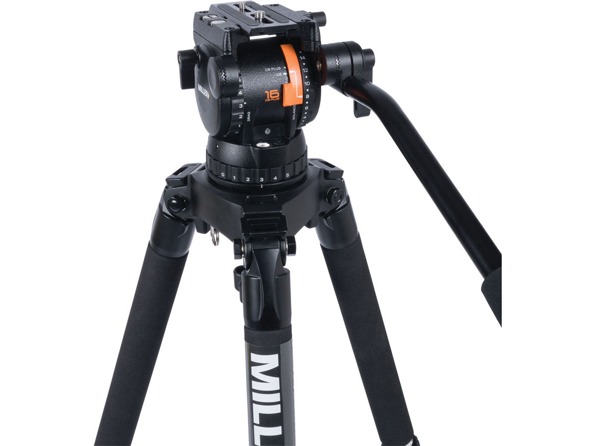 Miller CX14 Toggle 2 Stage Alloy Tripod (w/Ground Spreader, Pan Handle, Strap and Softcase)