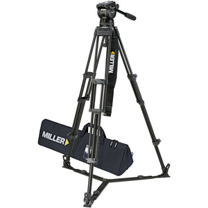 Miller CX14 Toggle 2 Stage Alloy Tripod (w/Ground Spreader, Pan Handle, Strap and Softcase)