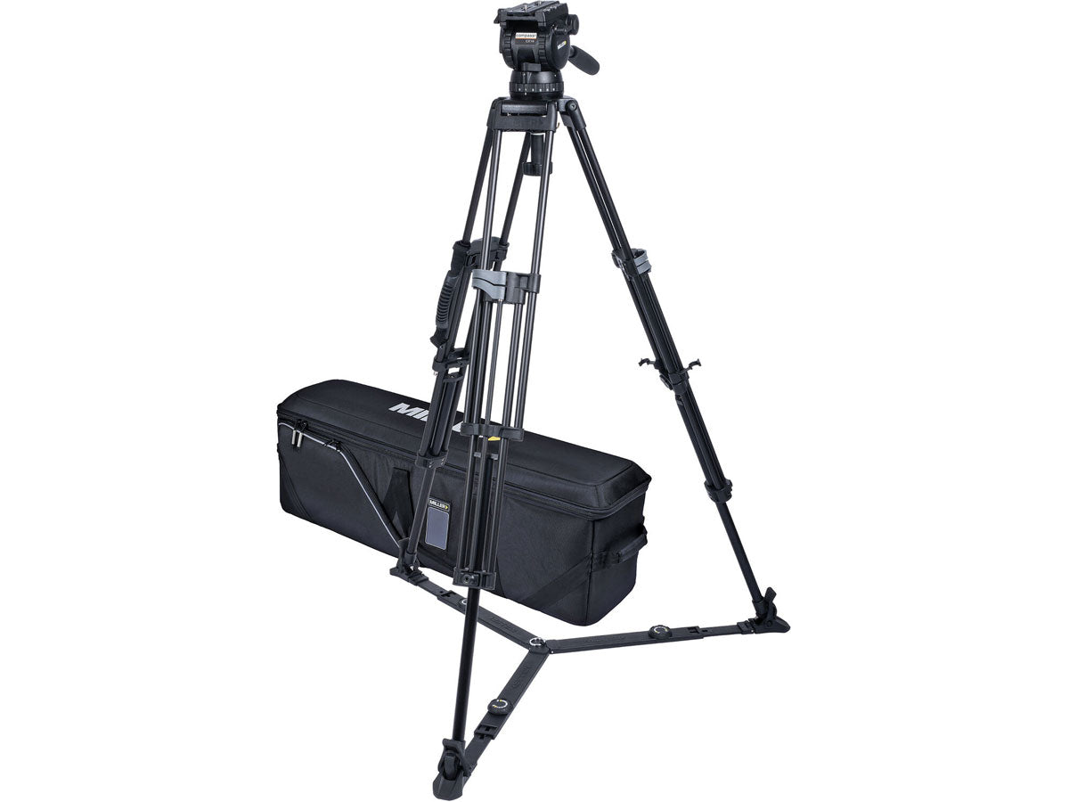 Miller CX14 Sprinter II 2 Stage Alloy Tripod (w/Ground Spreader, Pan Handle and Softcase)