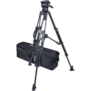 Miller CX14 Sprinter II 2 Stage Alloy Tripod (w/Mid-Level Spreader, Pan Handle, Rubber Feet and Softcase)
