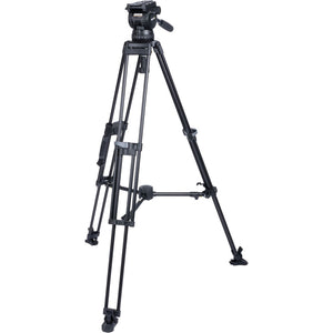 Miller CX14 Sprinter II 1 Stage Alloy Tripod (w/Mid-Level Spreader, Pan Handle, Rubber Feet and Softcase)