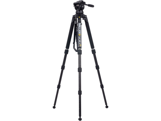 Miller CX14 Solo-Q 100 3 Stage Carbon Fibre Tripod (w/ Pan Handle, Strap and Softcase)