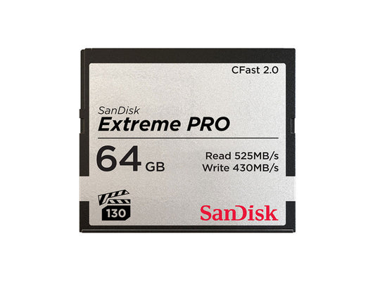 SanDisk Extreme PRO CFast 2.0 Memory Card - 64GB